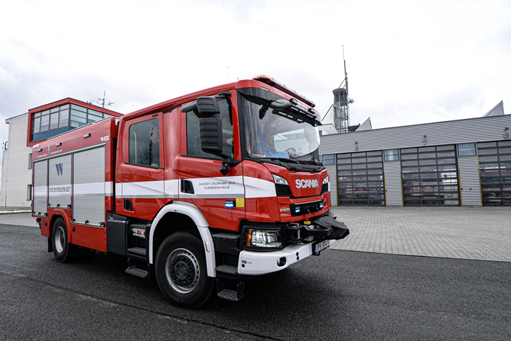 new truck for the firefighters in Pilsen